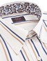 Paul & Shark Flower Contrasted Savannah Stripe Shirt White-Navy