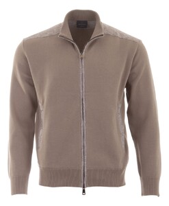 Paul & Shark Fresco Cotton Linen Details Cardigan Morel