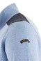 Paul & Shark Fresco Half Zip Linen Trimmings Trui Midden Blauw