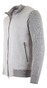 Paul & Shark Fresco Hybrid Full Zip Linen Trimmings Cardigan Grey