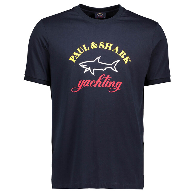 Paul & Shark Full Shark Logo T-Shirt Navy