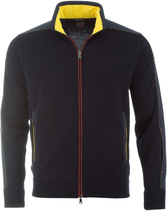 Paul & Shark Full Zip Typhoon Detailing Cardigan Navy