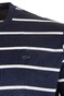 Paul & Shark Jersey Cotton Stripe Metal Shark T-Shirt Navy