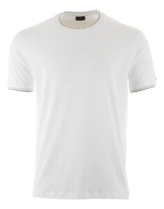 Paul & Shark Jersey Cotton Tipped T-Shirt Wit