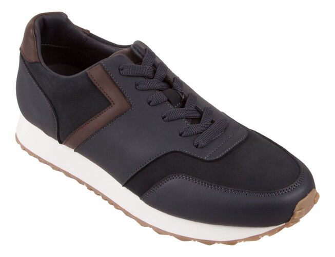 Paul & Shark Leather and Suede Sneakers Schoenen Blauw