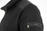 Paul & Shark Leather Contrast Zipper Cardigan Black