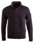 Paul & Shark Leather Contrasted Super Wool Vest Cardigan Rafblue