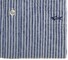 Paul & Shark Linen Stripe Overhemd Midden Blauw
