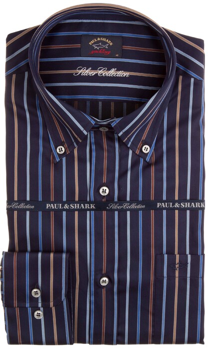 Paul & Shark Luxurious Colored Stripes Shirt Multicolor