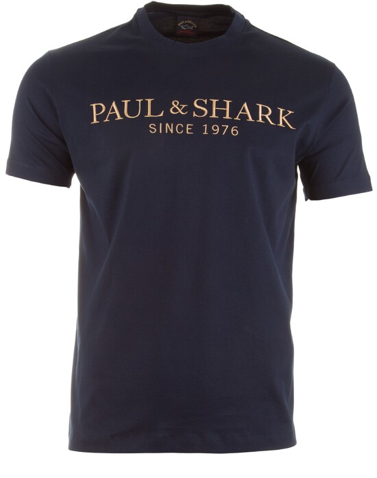 Paul & Shark Luxury Embroidery T-Shirt Navy