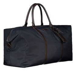 Paul & Shark Luxury Leather Trimmed Holdall Bag Navy