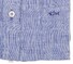 Paul & Shark Luxury Linen Lines Overhemd Midden Blauw