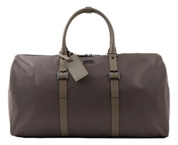 Paul & Shark Milano Nylon Holdall with Leather Details Bag Beige