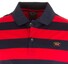 Paul & Shark Organic Cotton Double Mercerized Barstripe Polo Poloshirt Navy-Red
