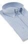Paul & Shark - Overhemd LSL - 25413162R Riviera Cotton Shirt -  Wit - Licht Blauw