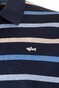 Paul & Shark Piqué Cotton Costa Stripes Polo Navy