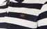 Paul & Shark Piqué Cotton Mercerized Barstripe  Poloshirt Navy