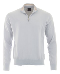 Paul & Shark Piuma Feather-Light Cotton Half Zip Pullover Skyride