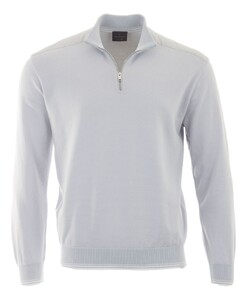 Paul & Shark Piuma Featherlight Cotton Half Zip Pullover Skyride