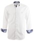 Paul & Shark Plain Check Contrast Shirt Overhemd Wit