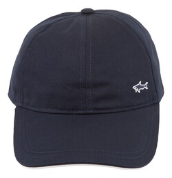 Paul & Shark Shark Badge Cotton Baseball Cap Donker Blauw