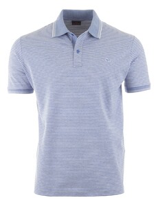 Paul & Shark Shark Badge Jaspe Cotton Pique Polo Shirt Poloshirt Forever Blue