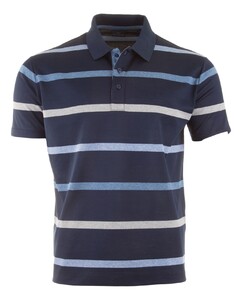 Paul & Shark Shark badge Jaspé Cotton Piqué Poloshirt Blue