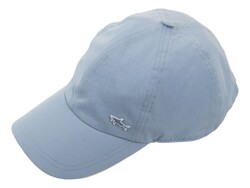 Paul & Shark Shark Badge Light Cotton Baseball Cap Forever Blue