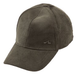 Paul & Shark Shark  Fin Corduroy Baseball Cap Forest Night