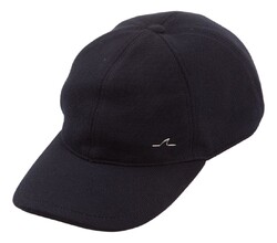Paul & Shark Shark Fin Knit Baseball Cap Donker Blauw