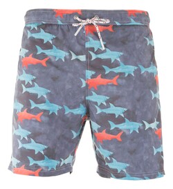 Paul & Shark Shark Print Swim Short Multicolor