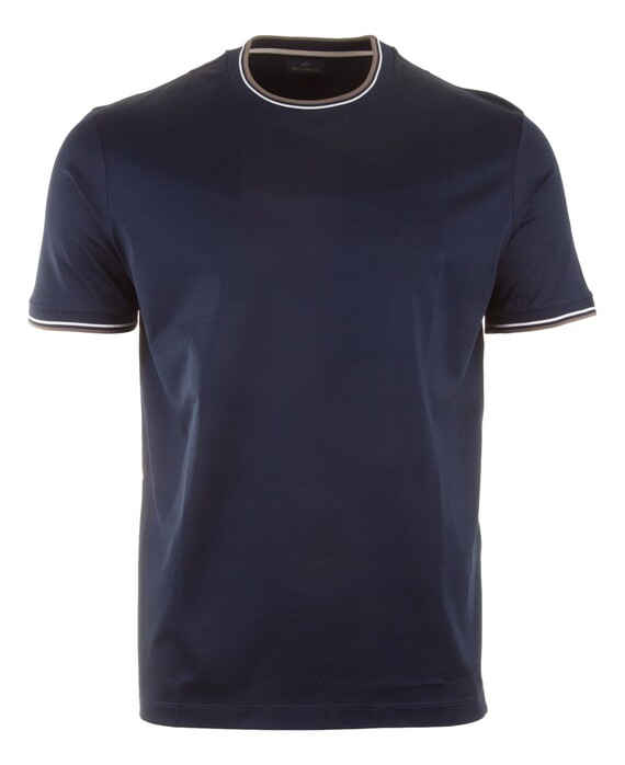 Paul & Shark Shark Tag Double Mercerised Jersey Cotton T-Shirt Blauw