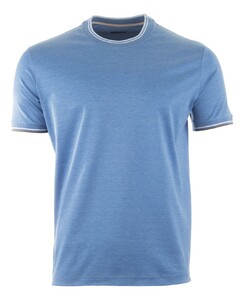 Paul & Shark Shark Tag Double Mercerised Jersey Cotton T-Shirt Blue Bonnet