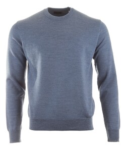 Paul & Shark Shark Tag Summer Wool Crewneck Trui Infinity Blue