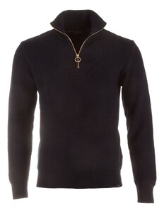 Paul & Shark Shark Tag Tech Wool Half Zip Pullover Blue Nights