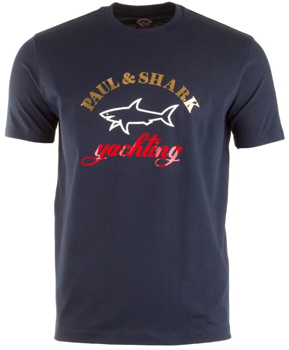 Paul & Shark Shiny Logo T-Shirt Navy
