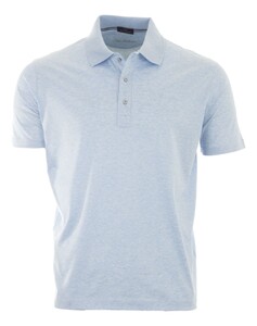 Paul & Shark Silver Collection Double Mercerised Cotton Jersey Polo Hemelsblauw