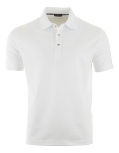 Paul & Shark Silver Collection Double Mercerised Cotton Jersey Polo Wit