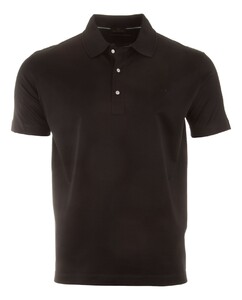 Paul & Shark Silver Collection Double Mercerised Cotton Jersey Polo Zwart
