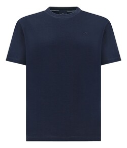 Paul & Shark Silver Collection Fine Piqué Cotton T-Shirt Donker Blauw