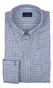 Paul & Shark Silver Cotton Satin Check Overhemd Blauw