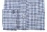 Paul & Shark Silver Cotton Satin Check Overhemd Blauw