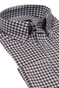 Paul & Shark Silver Cotton Satin Check Shirt Blue-Brown