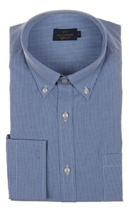 Paul & Shark Soffio Poplin Cotton Check Shirt Light Blue