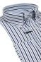 Paul & Shark Soft Touch Cotton Poplin 2 Tone Stripe Overhemd Wit-Blauw