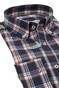 Paul & Shark Soft Touch Cotton Poplin Check Overhemd Blauw-Bruin