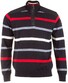 Paul & Shark Stripe Zipper Pullover Navy-Red