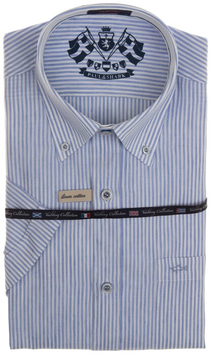 Paul & Shark Striped Yachting Collection Shirt Blue-White