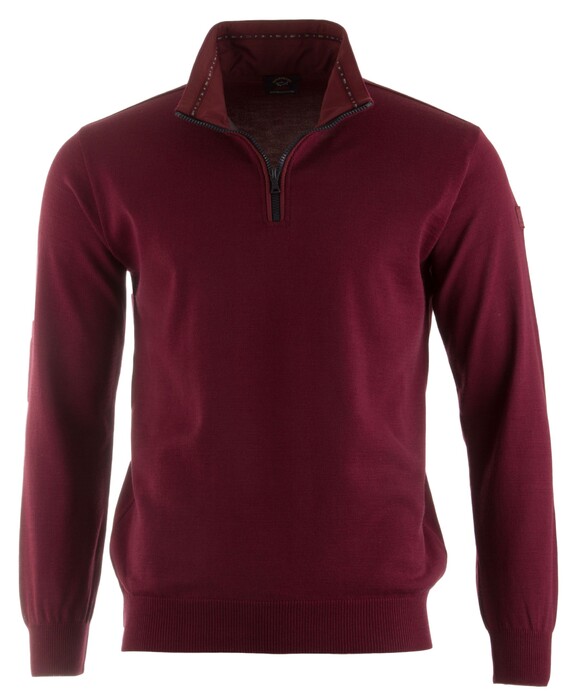 Paul & Shark Three-in-One Compact Technology Wool Pullover Dark Red Melange