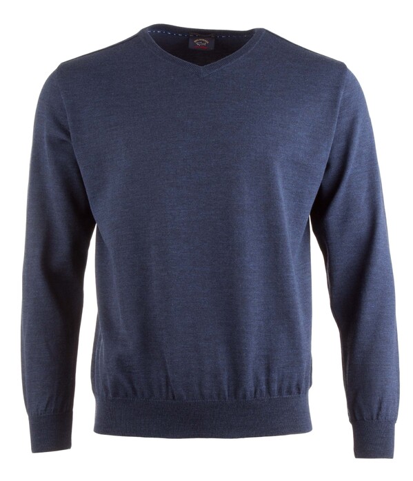 Paul & Shark Three in One Cool Touch Wool V-Neck Trui Rafblauw
